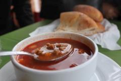 Ciorba de carne de porc cu tarhon 1 Ciorba de carne de porc cu tarhon 1