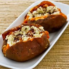 Fructe de mare cremoase pe pat de cartofi dulci 1 Fructe de mare cremoase pe pat de cartofi dulci 1