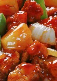 Pui chinezesc cu ananas si ardei 1 Pui chinezesc cu ananas si ardei 1