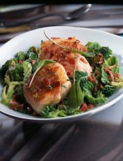 Salata de spanac cu piept de pui 1 Salata de spanac cu piept de pui 1