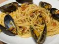 Spaghetti cu scoici si pancetta Spaghetti cu scoici si pancetta