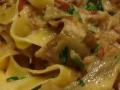 Tagliatelle cu anghinare si bacon Tagliatelle cu anghinare si bacon