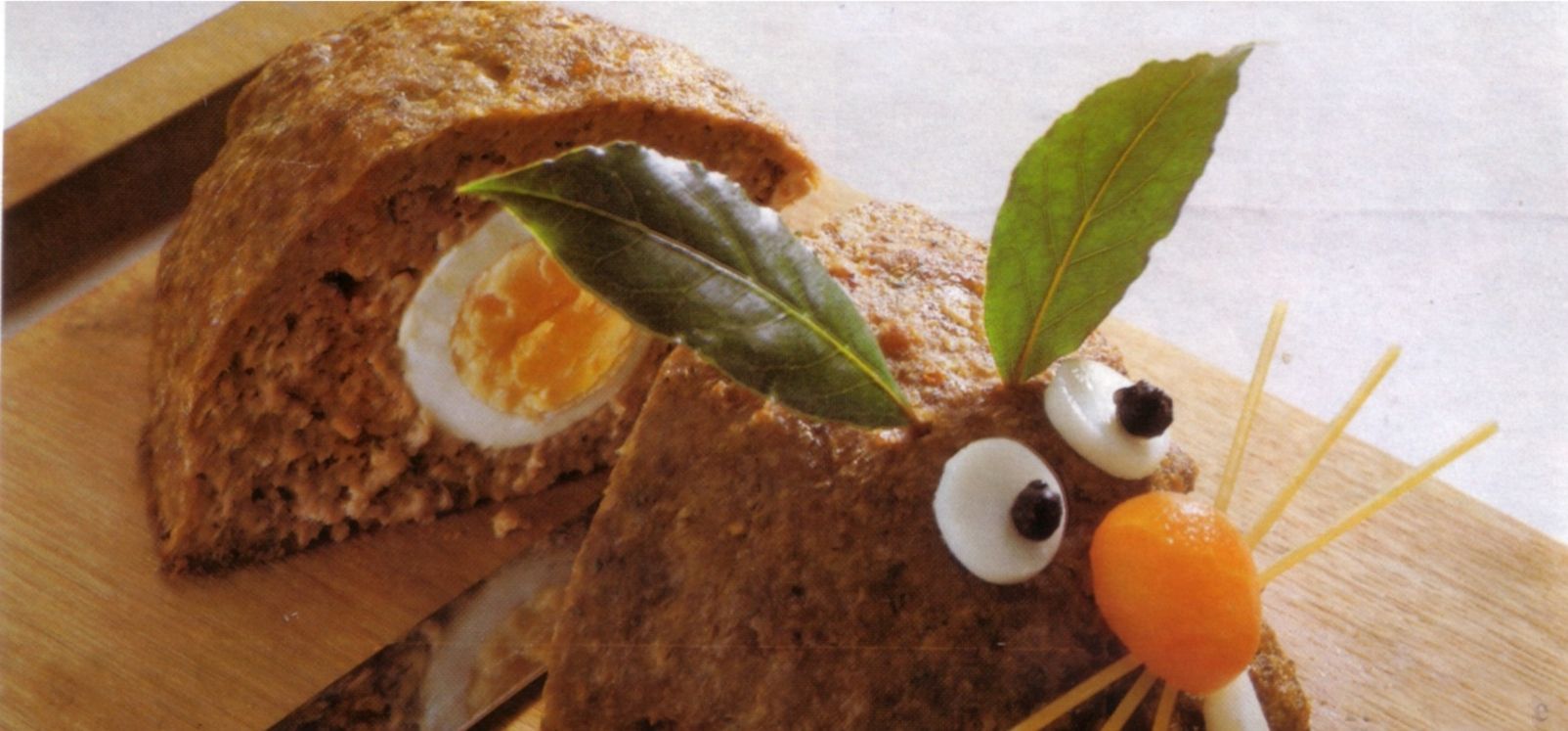 Drob de miel cu chip de iepuras Drob de miel cu chip de iepuras